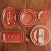 Snack tray Ariane Terra Red Ceramic Ø 26 cm (12 Units) |  Plates, p...