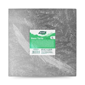 Tortenboden Algon Silberfarben 40 x 40 x 1,5 cm karriert (12 Stück)...