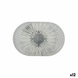 Tablett für Snacks La Mediterránea Ivar Oval 30 x 20 x 2,5 cm (12 S...
