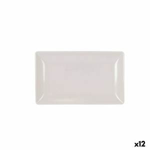 Tablett für Snacks La Mediterránea Weiß 30 x 20 x 2,5 cm (12 Stück)...