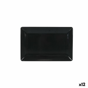 Tablett für Snacks La Mediterránea Dunkelgrau 30 x 20 x 2,5 cm (12 ...