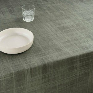 Nappe enduite antitache Belum Liso Taupe 150 x 150 cm |  Chemins de...