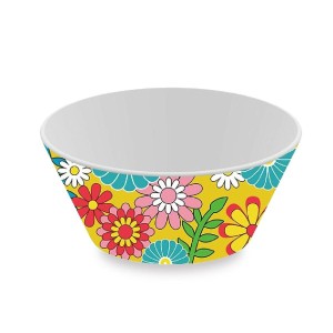 Salatschüssel Versa Gelb Polyäthylen RPET Ø 10,9 cm Blomster |  Bro...