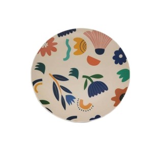 Assiette plate Versa Sunflower Polyéthylène RPET Ø 25 cm |  Assiett...