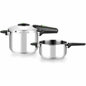 Marmites Express Monix M911005 4 L + 6 L Acier inoxydable 6 L 2 Piè...