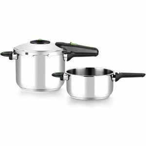 Marmites Express Monix M911005 4 L + 6 L Acier inoxydable 6 L 2 Piè...