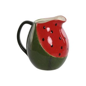 Jug Home ESPRIT Red Green Stoneware Watermelon Modern |  Glasses, c...