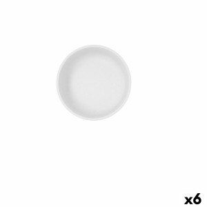 Schüssel Bidasoa Fosil Weiß aus Keramik 11,8 x 11,8 x 5,9 cm (6 Stü...