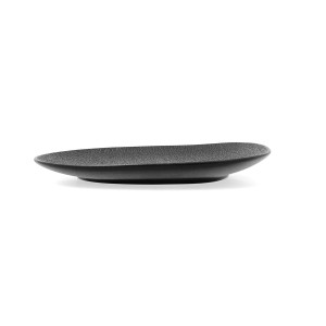 Flat Plate Bidasoa Fosil Black Ceramic Squared 21,1 x 20,3 x 2,3 cm...