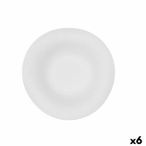 Nudelteller Bidasoa Fosil Weiß aus Keramik 21,9 x 21,3 x 6,8 cm (6 ...