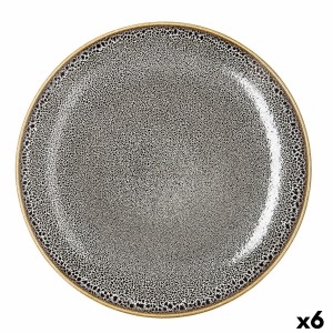 Assiette plate Ariane Jaguar Freckles Marron Céramique 27 cm (6 Uni...