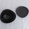 Deep Plate Bidasoa Fosil Black Ceramic Oval 22 x 19,6 x 4,5 cm (6 U...