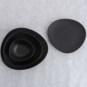 Suppenteller Bidasoa Fosil Schwarz aus Keramik Oval 22 x 19,6 x 4,5...