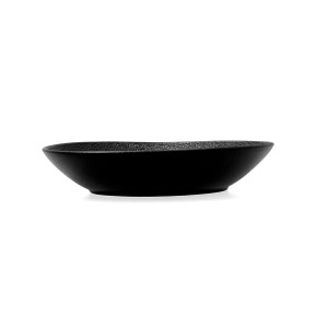 Suppenteller Bidasoa Fosil Schwarz aus Keramik Oval 22 x 19,6 x 4,5...