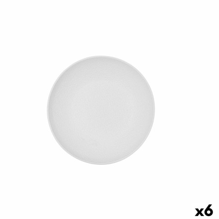 Deep Plate Bidasoa Fosil White Ceramic 21 x 21 x 4,7 cm (6 Units) |...