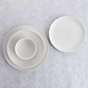 Deep Plate Bidasoa Fosil White Ceramic 21 x 21 x 4,7 cm (6 Units) |...