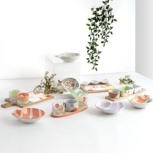 Bowl Quid Kaleido Purple Ceramic Snail 16 x 14 x 4 cm (4 Units) |  ...