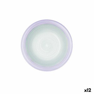 Assiette creuse Quid Kaleido Vert Violet Céramique 21,5 cm (12 Unit...