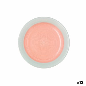 Assiette à dessert Quid Kaleido Vert Corail Céramique 19 cm (12 Uni...