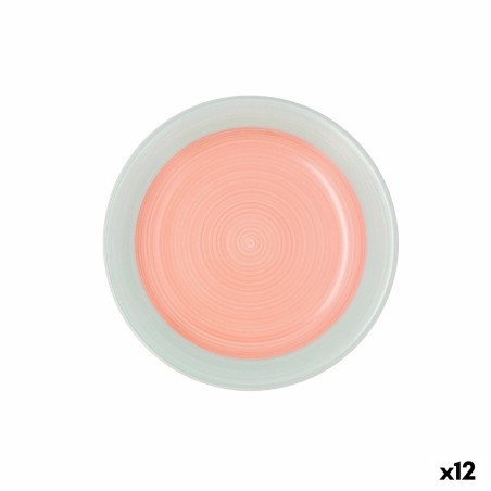Assiette à dessert Quid Kaleido Vert Corail Céramique 19 cm (12 Uni...