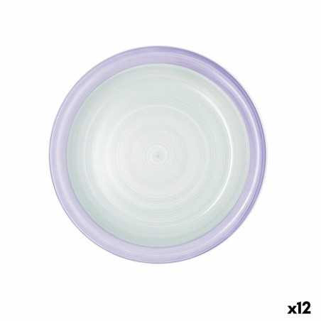 Flacher Teller Quid Kaleido grün Lila aus Keramik 27 cm (12 Stück) ...