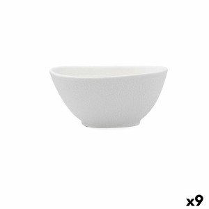 Bowl Bidasoa Fosil White Ceramic Squared |  Plates, platters and tr...