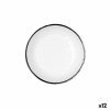 Bowl Quid Select Filo White Black Plastic 16,6 x 5,8 cm (12 Units) ...