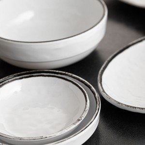 Bowl Quid Select Filo White Black Plastic 16,6 x 5,8 cm (12 Units) ...