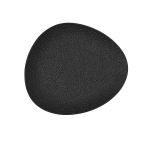 Flat Plate Bidasoa Fosil Black Ceramic Oval 22,8 x 20,1 x 2,2 cm (9...