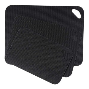 Schneidebrett-Set Wenko 55055100 Schwarz Kunststoff (3 Stücke) |  K...