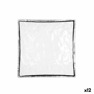 Flat Plate Quid Select Filo White Black Plastic Squared 19 x 19 x 4...