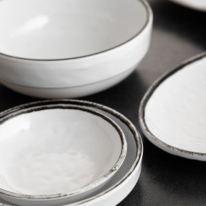 Flat Plate Quid Select Filo White Black Plastic Squared 19 x 19 x 4...