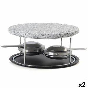 Plancha en Pierre Quid Naturalia Noir 23 x 13 cm (2 Unités) |  Plan...
