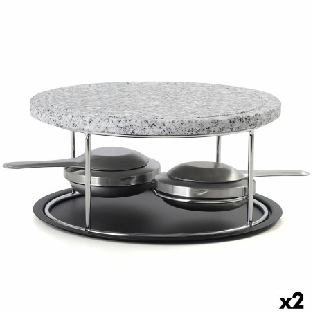 Steinofengrill Quid Naturalia Schwarz 23 x 13 cm (2 Stück) |  Grill...