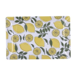 Plateau apéritif Quid Sicilia Multicouleur Bioplastique Citron 30 x...
