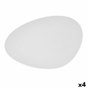 Snack tray Bidasoa Fosil White Ceramic Aluminium Oxide Oval 39,1 x ...