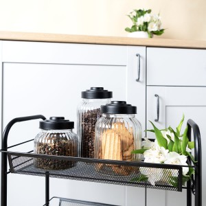 Topf Quid Maison Durchsichtig Glas 1,25 L (6 Stück) |  Brotdosen, L...