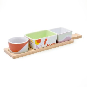 Servier-Set Quid Kaleido Bunt Holz 32 x 8 x 4,6 cm 4 Stücke |  Gesc...