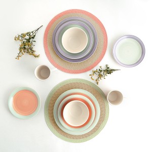 Tasse Quid Kaleido Vert Corail Céramique 330 ml (12 Unités) |  Tass...