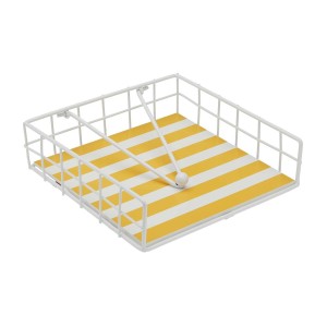 Porte-serviettes Versa Jaune Métal 35 x 0,03 x 25 cm Rayures |  Aut...