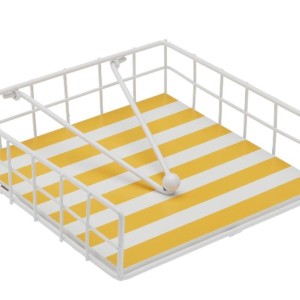 Serviettenring Versa Gelb Metall 35 x 0,03 x 25 cm Streifen |  Weit...