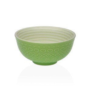 Snack Bowl Versa Green Ceramic Porcelain 12,3 x 5,8 x 12,3 cm |  Pl...