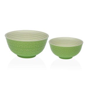 Bol pour Apéritifs Versa Vert Céramique Porcelaine 12,3 x 5,8 x 12,...