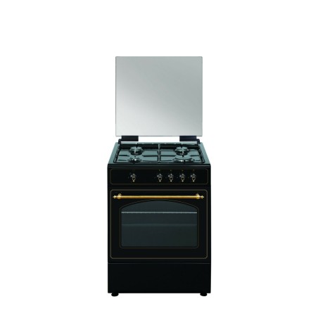 Gasherdplatte Vitrokitchen RU6060N   NAT 64 L 60 cm Anthrazit |  Öf...