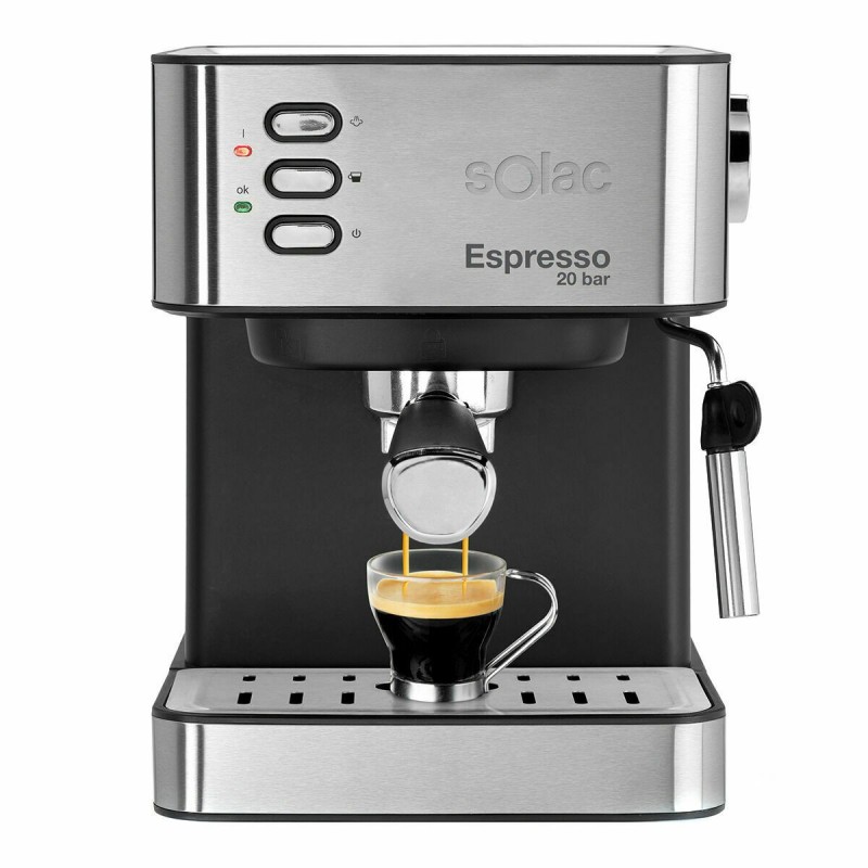 Express Coffee Machine Solac CE4481 Black Steel 850 W |  Coffee Mak...