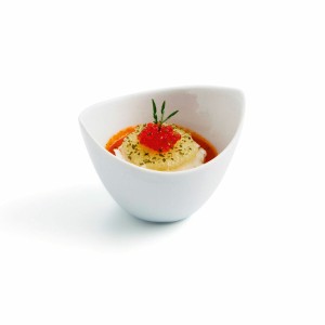 Schüssel Quid Gastro Fun Aperitif Weiß aus Keramik 9 x 6 cm (12 Stü...