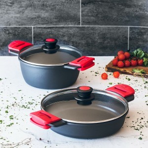 Kasserolle mit Glasabdeckung BRA A410528 3 L |  Pfannen und Töpfe  ...