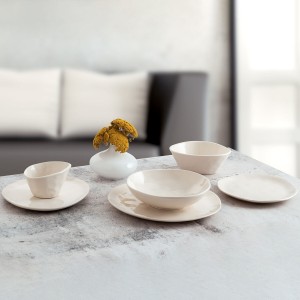 Bol pour Apéritifs Bidasoa Cosmos Blanc Céramique 17 cm (12 Unités)...