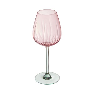 Wine glass Cristal d’Arques Paris Swirly Spring Pink Glass 470 ml (...