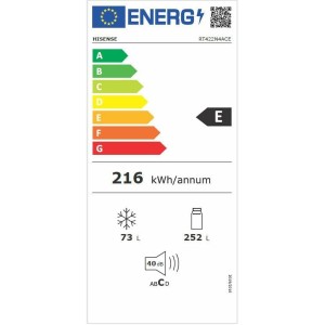 Kühlschrank Hisense RT422N4ACE Grau |  Kühl- und Gefrierschränke   ...